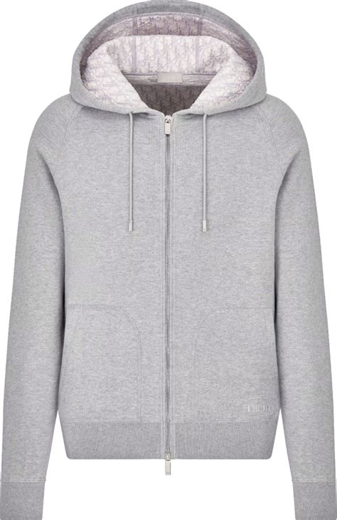 dior hoodie grey|dior oblique hoodie.